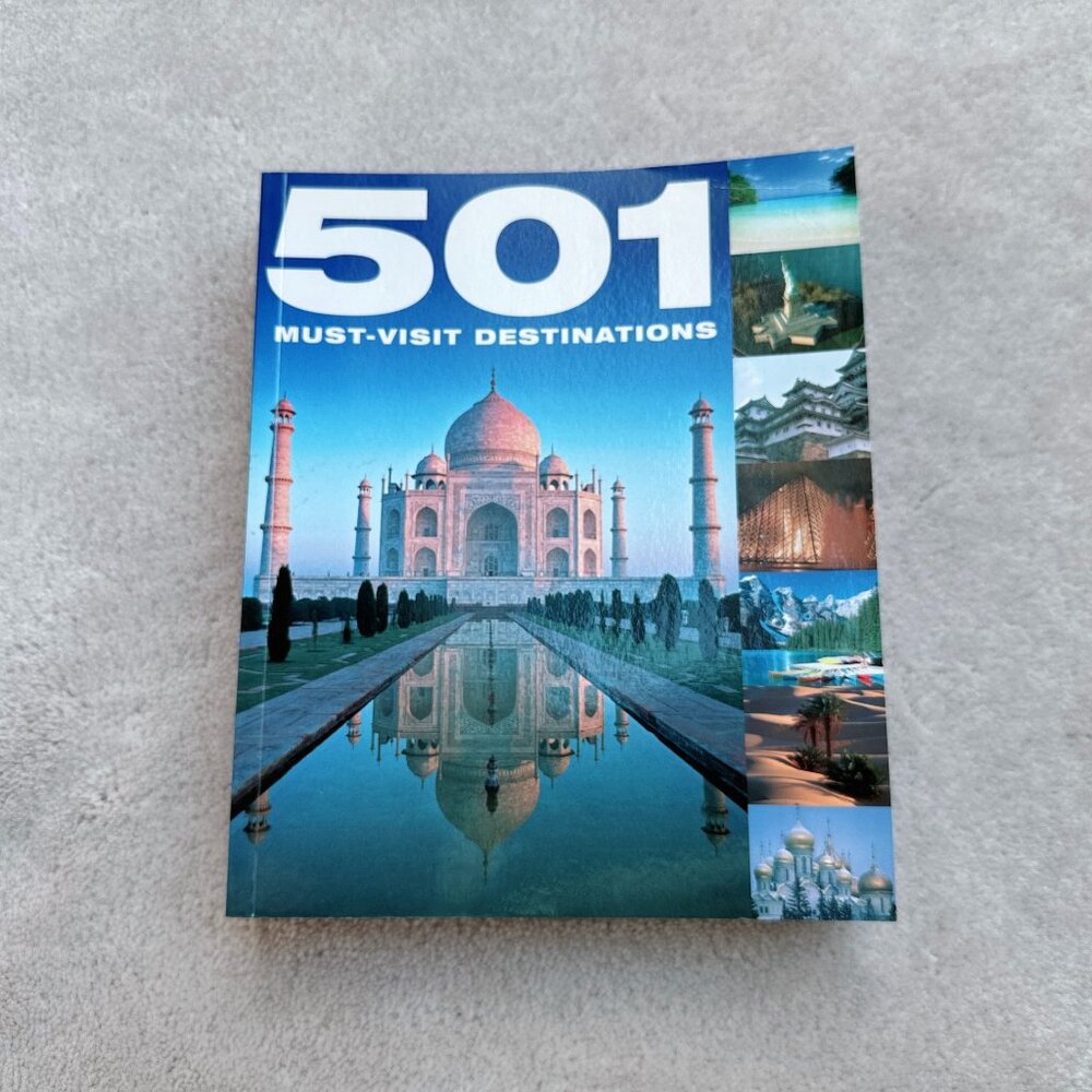 501 Must-Visit Destinations Travel Guide Paperback Book